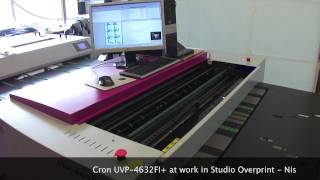 Cron UV CTP CTcP UVP4632FI at work in Studio Overprint  Nis [upl. by Noirda]