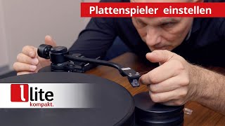 Plattenspieler einstellen So geht’s  lite Tutorial [upl. by Els]