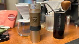 1Zpresso ZP6 vs Comandante C40 MK4 coffee grinder [upl. by Leventis]