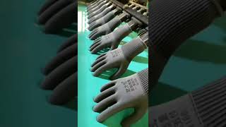 Glove rubberizing process  gloves making technology  how to make glove  gloves making factory [upl. by Akiehsat136]