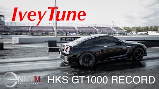 Iveytune GTR  HKS GT1000 turbos  836167  World Record [upl. by Littell]