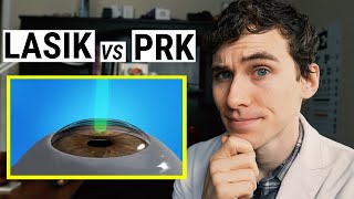 PRK vs LASIK Eye Surgery  Procedure Recovery and Cost [upl. by Nylhsoj]