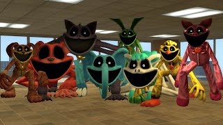 Surviving All Big Smiling Critters Chase Poppy Playtime  Garrys Mod [upl. by Nnylyma]