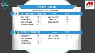 PV Senior Men 1st Grade T20 v Souths 1st Grade T20  MCAI Dixon Homes T20 1st Div Shootout Round 7 [upl. by Hoy]