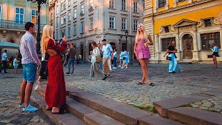 Ukraine Lviv Walking Tour  Exploration of the Central Part of the City INDEPENDENCE DAY 2023 [upl. by Odessa173]