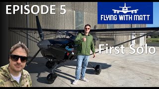 Flying With Matt  First Solo  Eurofox  Cockpit Audio  Learning to Fly [upl. by Asirrom882]