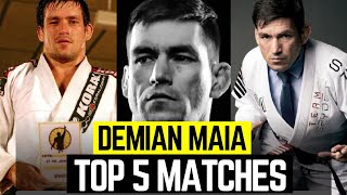 DEMIAN MAIA Top 5 Matches [upl. by Aekan]