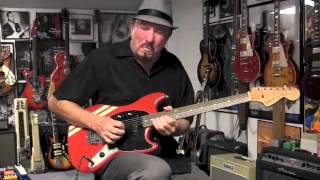 1970s Tomson Splendor Mustang Guitar Demo [upl. by Ellimahs]