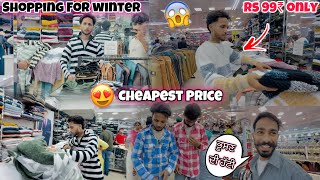 SHOPPING FOR WINTER😍  Cheapest Price Clothes😱  Shopping Vlog 2024 🔥💯 [upl. by Selie]