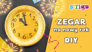 Zegar z papierowego talerzyka Jak zrobić zegar DIY zegar clock [upl. by Nosnorb384]