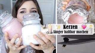 KERZEN HACKS  Kerzen länger haltbar machen  Yankee Candle Haul [upl. by Jeralee]