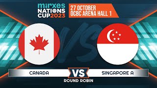 Mirxes Nations Cup 2023 Day 5 Canada vs Singapore A [upl. by Gemoets]