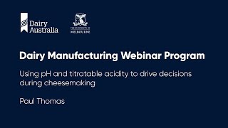 Using pH and titratable acidity to drive decisions during cheesemaking [upl. by Banerjee283]