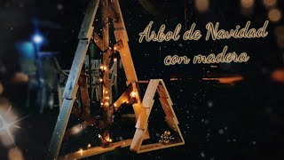 🔸Árbol de Navidad con listones de madera 🎄 DIY Christmas Tree [upl. by Pouncey]