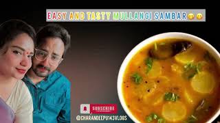 Mullangi sambar easyrecipe tastyrecipes sambarrecipe 🫶🏻❤️✌️✌️ [upl. by Ennael]