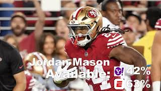 NFL Fantasy Football 2024 Week 2 Waivers Mayfield Fields Dobbins Mason irving Robinson Likely [upl. by Haraf]