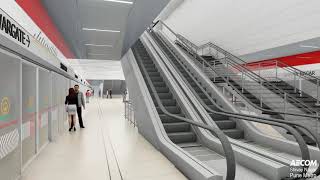 Pune Metro Shivaji Nagar Station Architectural Walkthrough [upl. by Bish]