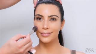 Kim Kardashian  The Perfect Makeup Routine  Complete Foundation Contour and Highlight Tutorial [upl. by Nicole728]