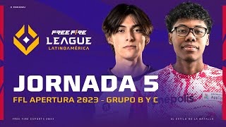 ¡Jornada 5 de la FreeFireLeague 2023 🔥  Grupos B y C  Apertura [upl. by Ahsenra]