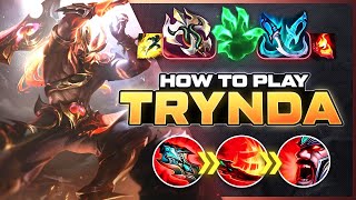 HOW TO PLAY TRYNDAMERE SEASON 14  Build amp Runes  Season 14 Trynda guide  League of Legends [upl. by Ikin847]