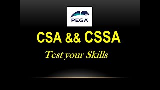 Pega CSA ampamp CSSA 86 [upl. by Montagu413]