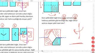 KAĞIT KATLAYIP KESME SORULARI [upl. by Stinky]