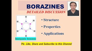 BORAZINE Inorganic BenzeneStructure Properties and Applications msc bsc inorganicchemistry [upl. by Aniwde]