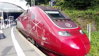 Eurostar exThalys Alstom TGV PBKA leaving Aachen Hbf [upl. by Yrevi632]