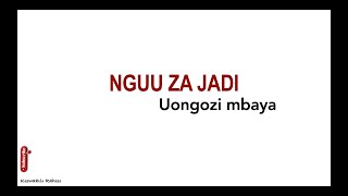 maudhui ya uongozi mbaya katika nguu za jadi  uongozi mbaya  maudhui katika nguu za jadi [upl. by Baird]