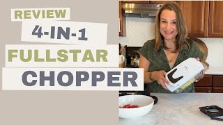 Review of Fullstar 4in1 Vegetable Chopper and Spiralizer  Kitchen Gadget Review  Amazon Home [upl. by Stochmal629]