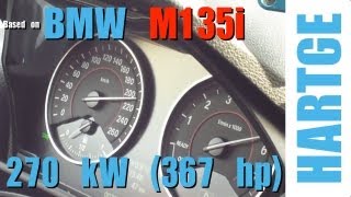 BMW M135i xDrive F20 Test Drive with HARTGE Engine Upgrade 80  200 kmh [upl. by Harp]