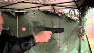 Colt 1911 22LR Gold Cup amp Rail Gun Shooting Action [upl. by Terry111]