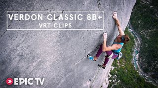 Seb Bouin Climbs A Classic Verdon 8b  Vintage Rock Tour Clips [upl. by Akimed412]