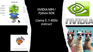 NVIDIA AI Introduction to Nvidia NIM inference amp LLama 31 405b Inst datascience machinelearning [upl. by Laval778]