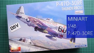 Miniart 148 P47D30RE Basic Kit 48023 Review [upl. by Tandy470]