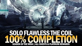 Solo Flawless The Coil 100 Completion Platinum Rewards amp All Chest Locations Destiny 2 [upl. by Mike]