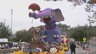 Lastminute Rose Parade preparations [upl. by Nicoli562]