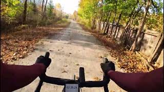 Bike ride on Great Allegheny Passage heading west from Layton back to Whitsett in late afternoon [upl. by Eiaj750]