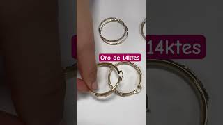 Oro de 14ktes esclavas aretes anillos buena calidad tenemos sistema de apartado [upl. by Finnie]