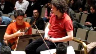 Dudamel ensayo de la Consagración de la Primavera 3 Sinfónica Simón Bolívar [upl. by Chapin]