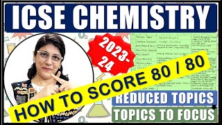 CHEMISTRY CHAPTER WISE REDUCED TOPICS amp TOPICS TO FOCUS  ICSE BOARD CLASS 10 2024 [upl. by Aivital]