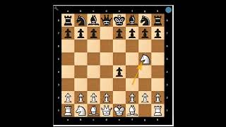 Chess trick to win Queen In Opening chess chesstricks [upl. by Linskey]