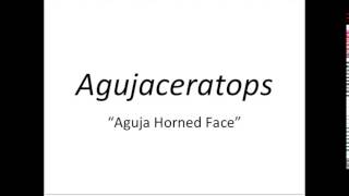 How To Pronounce Agujaceratops [upl. by Costanzia]