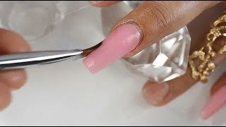 Uñas acrílicas echas completamente de polygel y alcohol pasó a paso [upl. by Lebatsirc827]