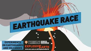 Earthquake Race  Experiments on Earthquakes and Volcanoes [upl. by Ardnasirhc824]