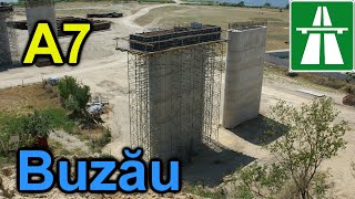 Autostrada A7  Pod peste Râul Buzău  16 iunie 2024 [upl. by Eetsirk]