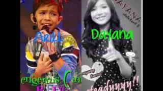 Idola Kecil 2 Arill and Dayana  Ku Pinjam Satu Bintang lyrics [upl. by Elehcir562]