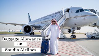 Baggage Allowance on Saudia Airlines  Carry on saudia airlines baggage policy [upl. by Alat]