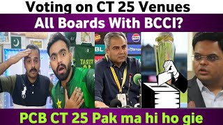 Big News Voting on Champions Trophy 25 Venues  Champions trophy Updates BCCI vs PCB [upl. by Francene]