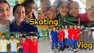 Skating with students  Skate park Manjushree Amar Jyoti English School girls and boys having fun [upl. by Ajssatsan]